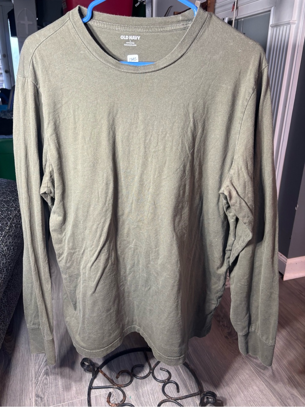 Old Navy Men's Long-Sleeve Crewneck Shirt - Olive Green Size Large EPC
